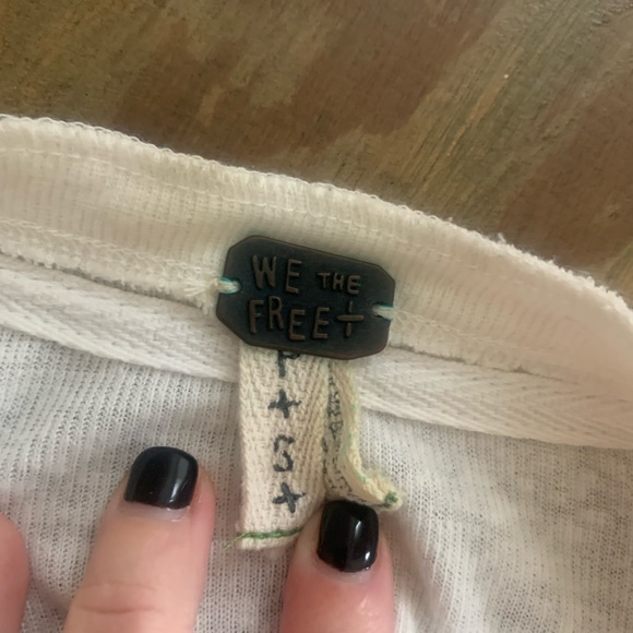 Free People ombré long sleeve Henley size small - Picture 3 of 3